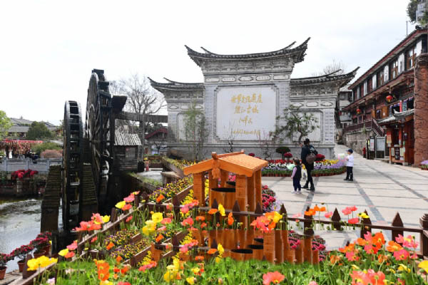 大水车是丽江古城的象征，到此一游照的必拍之地。